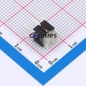 TSL06121-072B330BF-1BC2 Tactile Switch Through hole-6P,6x6mm Switch Single Pole Single Throw Rectangle Button 1.8N Through Hole - Product Image 1
