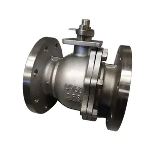 Pn16 DIN/JIS/ANSI/GB 6'' 150LB 2PC CF8m Stainless Steel Flanged Ball Valve with ISO5211 Direct Mounting Pad Knife Gate Valve