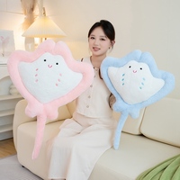 Vente en gros Poupée en peluche mignonne mer océan Jouets en peluche douce Manta Ray Mobula Devil Ray Flying Fish Peluche Coussin Cadeau pour enfants