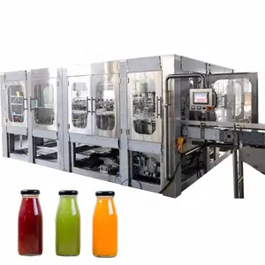 Máquina de llenado de botellas de bebidas carbonatadas con agua con gas completamente automática a precio de fábrica para fábrica de bebidas líquidas