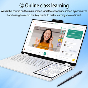 โน้ตบุ๊กจอคู่ขนาด 15.6 นิ้ว รุ่นใหม่ Intel N150 ระบบปฏิบัติการ Windows 11 แรม DDR4 32GB SSD 1TB รองรับการเชื่อมต่อไร้สาย ปลดล็อคด้วยใบหน้า คีย์บอร์ดเรืองแสง RGB สำหรับงานออฟฟิศ - Product Image 6