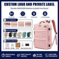 Mochila de Viaje Expandible con Compresión al Vacío, Impermeable, de Oxford, para Portátil, para Viajes de Negocios, para Hombre y Mujer