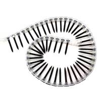 Vis à cloison sèche collées, filetage fin, phosphatées noires, C1022A, faible MOQ, prix usine, du fabricant de rubans de plâtre