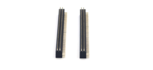 Conector de pines de paso de 2.54mm, doble fila, ángulo recto, H:7.4mm/Ancho:6.35mm, G/F L11.8mm/16.8mm, 2*40P - Product Image 4