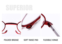 Lunettes de lecture ovale en métal avec étui, 1 pièce, boîte briquet, Logo personnalisé, facile à porter, Mini, noir, rétractable et pliable