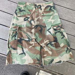 Shorts cargo camouflage surdimensionnés unisexe Qianshi de luxe pour homme, en jean 3/4, style baggy, pour l'été, shorts de créateur personnalisés - Product Image 2