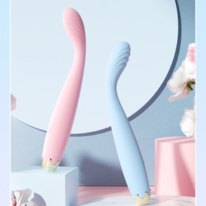 Vibrador Little Crown, Estimulador de Punto G, Cuerpo Suave, Vibración Multifrecuencia, Juguete para Adultos, Recargable por USB, Rosa y Azul - Product Image 4