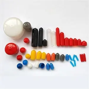 PVC Protect Vinyl Insulated Custom Silicone Rubber Thread Plastic Tube Caps Screw Pipe End Cap