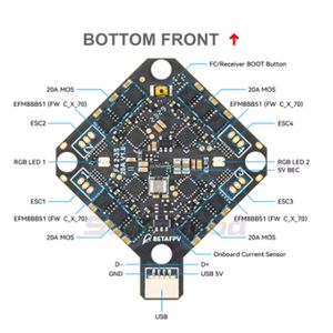 Module FC AIO BETAFPV F4 2-3S 20A <span class=keywords><strong>V1</strong></span> pour drone Whoop sans balais Pavo <span class=keywords><strong>Pico</strong></span> HX115 SE Toothpick - Product Image 3