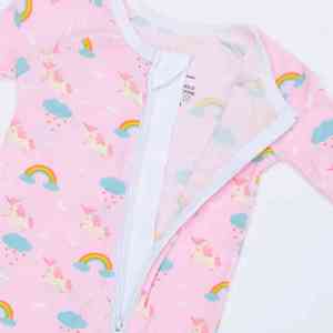 Customized Cartoon Printed Bamboo Fiber Unisex <strong>Baby</strong> Jumpsuit Zipper European-American Style <strong>Baby</strong> 0-6 <strong>Months</strong> <strong>18</strong> <strong>Months</strong> - Product Image 3