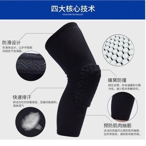 Knee Protector Single Knee <b>Pad</b> For Badminton <b>Running</b> With High Density Honeycomb Padding Support - Product Image 5