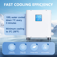 Refroidisseur à eau avec générateur d'ozone Refroidisseur à bain de glace 1HP. Refroidisseur d'eau avec générateur d'ozone pour la récupération de la forme physique des athlètes