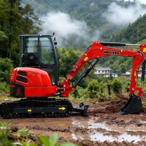รถขุดขนาดเล็ก 3.5 ตัน ยี่ห้อ EU Powerful พร้อมเครื่องยนต์มาตรฐาน CE EPA 5 ดีไซน์กะทัดรัด เหมาะสำหรับงานก่อสร้างและงานฟาร์ม - Product Image 4