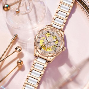 Montres pour femmes MG 139 <span class=keywords><strong>2023</strong></span> Nouvelle <span class=keywords><strong>montre</strong></span> mécanique pour femmes élégante Boîtier creux Mode Étanche à l'eau Aiguilles lumineuses - Product Image 6
