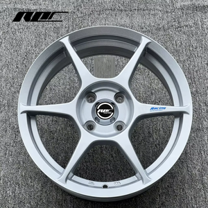 Cerchi in Lega Flow Forming da <span class=keywords><strong>15</strong></span> Pollici 7J a <span class=keywords><strong>6</strong></span> Razze P1 Vendita all'Ingrosso dalla Fabbrica per Auto Passeggeri 4x100 per VW Honda - Product Image 1