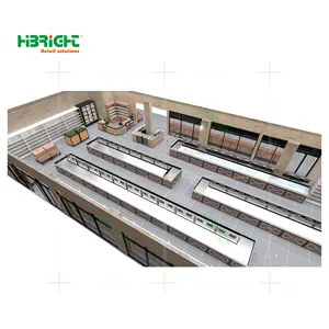 Multi Style Convenience Grocery Supermarket interior Layout design