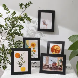 5 pz cornice per <span class=keywords><strong>foto</strong></span> in carta retrò con supporto a due vie con cornice per <span class=keywords><strong>foto</strong></span> in carta per 6 "7" 8 "<span class=keywords><strong>foto</strong></span> sul tavolo e sul muro - Product Image 1