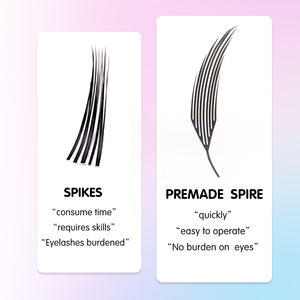 Extensions de cils préfabriquées en éventail, imprimées au laser 3D, souples et légères, vente en gros - Product Image 6