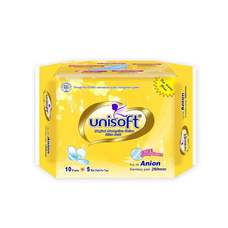 Best Lady Anion Chip Sanitary Napkin Pad Disposable Cotton Anion Sanitary Napkin packaging manufacturer Uganda