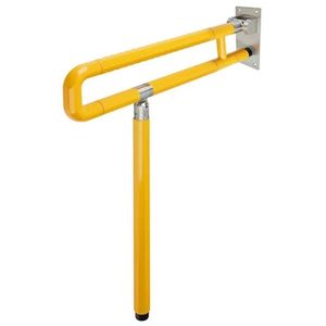 Barre d'appui pour toilettes en forme de U, longueur 600 mm, en plastique et acier inoxydable, antidérapante, support de sécurité pour salle de bain pour personnes âgées et handicapées - Product Image 4