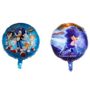 บอลลูนฟอยล์ทรงกลม <span class=keywords><strong>Sonic</strong></span> ขนาด18นิ้ว,ลูกโป่งฟอยล์ลายการ์ตูนรูปเม่นสำหรับของเล่นเด็กสุขสันต์วันเกิด - Product Image 3