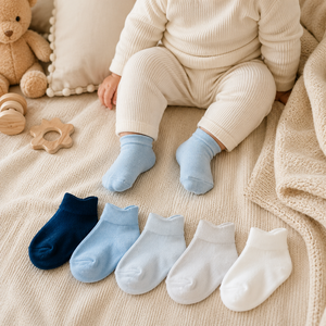 Newborn Baby <b>Socks</b> Gift <b>Box</b> Set Breathable Cotton Cute Animal Design Custom Logo Minimalist Style - Product Image 3