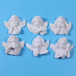 Resin Slime Charms Flat-back Artificial Little Angel Models for Crafts Cell Phone Cover Decoration Hairpin Center Accessories