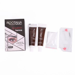 Teinture pour cils et sourcils sans ammoniaque, crème colorante naturelle noire pour sourcils et cils, pour la coloration des barbes en salon - Product Image 5