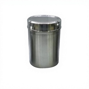 Stainless Steel Eco-Friendly Classic Handcrafted Customizable Storage Canister Flip Top Lid for Freshness Preservation <b>Spice</b> - Product Image 2