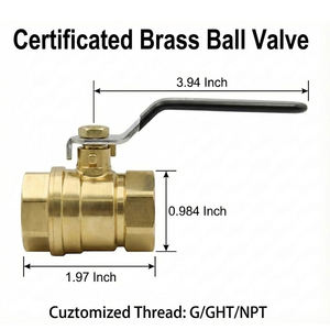 วาล์วบอลทองเหลือง YOD ทดแทนสำหรับ Kitz B 3 และใช้ร่วมกับ Spirax Sarco ขนาด 3/4 นิ้ว ถึง 1 นิ้ว สำหรับงานประปาไอน้ำร้อน - Product Image 5