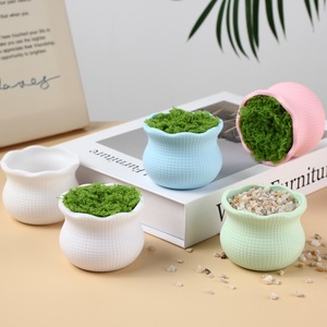 <span class=keywords><strong>Pot</strong></span> de fleurs en plastique de taille moyenne à faire soi-même, <span class=keywords><strong>pot</strong></span> créatif pour plantes succulentes avec corde de chanvre, accessoire de décoration intérieure avec <span class=keywords><strong>grand</strong></span> trou de drainage au sol - Product Image 3