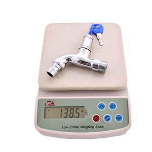 <span class=keywords><strong>Robinet</strong></span> verrouillable en alliage de zinc pour machine à laver à froid unique <span class=keywords><strong>robinet</strong></span> d'eau de lavage à poignée unique avec clé de verrouillage <span class=keywords><strong>robinet</strong></span> antivol extérieur - Product Image 5