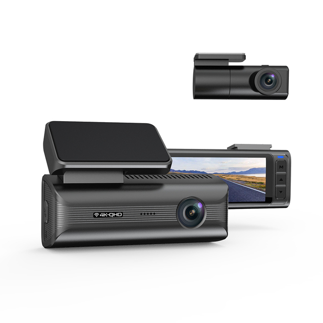 AOEDI OEM AD-366 Car Dash Cam 4k Front and Rear Camera Dashcam Recorder GPS Wifi Dash Camera for Cars Night Vision