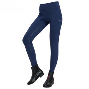 Vêtements OEM pour femmes Pantalons d'entraînement plats en silicone à haute élasticité Pantalons d'équitation Pantalons d'équipement pour chevaux - Product Image 2