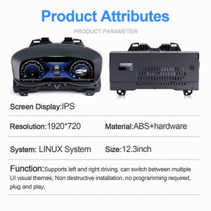 Panel de Instrumentos Digital Navihua con Pantalla LCD, Indicador Virtual, Sistema Linux, CarPlay para Ford Explorer 2017-2018 - Product Image 5