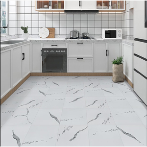 Carrelage de <span class=keywords><strong>sol</strong></span> SPC auto-adhésif en marbre blanc, carreaux de <span class=keywords><strong>sol</strong></span> en marbre autocollants <span class=keywords><strong>pour</strong></span> chambre, <span class=keywords><strong>cuisine</strong></span>, camping-car, buanderie - Product Image 4