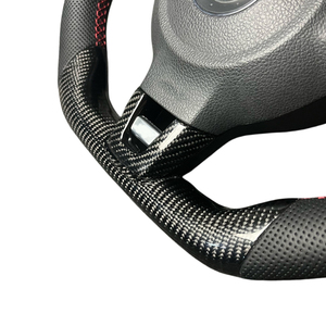 Adecuado para Golf MK4 MK5 MK6 GTS R <span class=keywords><strong>GLI</strong></span> GTI GTD El <span class=keywords><strong>volante</strong></span> deportivo de fibra de carbono se puede actualizar a <span class=keywords><strong>MK7</strong></span> Nuevo modelo - Product Image 4