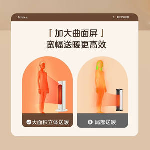 Calentador Eléctrico Midea HFV20ER, Área de Calefacción de 20 m², Silencioso, Ahorro de Energía, con Temporizador, para Dormitorio y Sala de Estar - Product Image 4