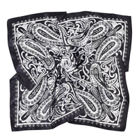 MIO syal Paisley Vintage wanita, syal penutup kepala 90*90cm persegi besar murah bandana modis untuk wanita