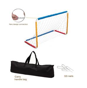 Arcos De Futbol Ensemble d'équipement d'entraînement de football pour enfants Poteau en acier et fer avec ballon et pompe pour un montage facile - Product Image 3