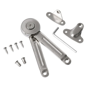 Tige de vérin à gaz métallique à arrêt aléatoire pour porte de placard à charnière supérieure, support de <span class=keywords><strong>penderie</strong></span>, tige de vérin à gaz à pliage vers le bas - Product Image 5