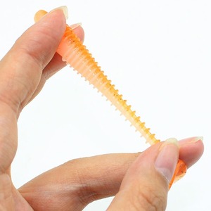 เหยื่อตก<span class=keywords><strong>ปลา</strong></span>ไวนิลแบบนิ่มสองสี ยี่ห้อ Baizhuo รุ่น Fat Screw T-Tail สำหรับตก<span class=keywords><strong>ปลา</strong></span>คาร์พ ตก<span class=keywords><strong>ปลา</strong></span>แบบลากเหยื่อในน้ำจืด ไม่มีตะขอ ใช้ตกปลาในทะเลสาบ - Product Image 3