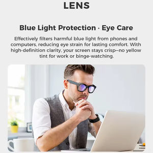 Gafas Inteligentes M01 con Cámara, Compatibles con Contestar y Rechazar Llamadas, Protección Contra Luz Azul, Lentes de Sol, Compatibles con Escuchar Música - Product Image 2