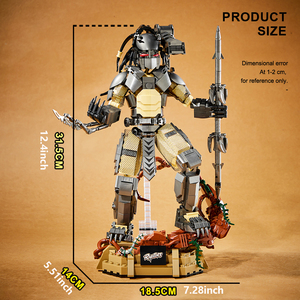 Juego de bloques de construcción Alien Vs <span class=keywords><strong>Predator</strong></span>, modelo de figura de depredador inspirado en la <span class=keywords><strong>película</strong></span>, juguete de montaje DIY para niños y coleccionistas - Product Image 5