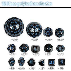 मिनी पैलेंट एक्रिलिक 15 पीसी dr <span class=keywords><strong>dice</strong></span> trepg टेबल गेम थोक एक्रिलिक 100 पक्षों <span class=keywords><strong>D3</strong></span>-D100 डाइस सेट डी एंड डी गेम - Product Image 5