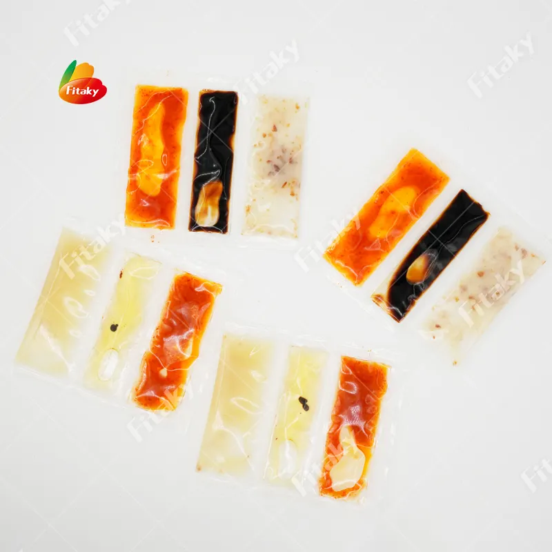 Paquetes de salsa japonesa para apretar Paquetes de salsa picante coreana Paquetes de salsa picante Sriracha