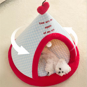 사계절 애완동물 침대 고양이 강아지 하우스 쿠션 소파 둥지 강아지 새끼 고양이 귀여운 텐트 애완용품 겨울 따뜻한 강아지 고양이 침대 동굴 - Product Image 3