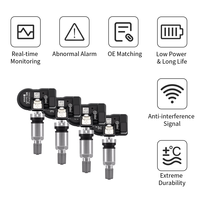 Capteur TPMS de pression des pneus de remplacement Autel MX universel couleur argent 433 MHz et 315 MHz pour voitures