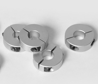 Collier de serrage à montage en deux parties LeGood en acier inoxydable et aluminium usiné CNC