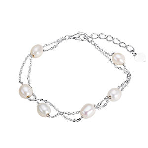 Women's 18K Gold Copper Plated Starry Sky <b>Inspired</b> Freshwater Pearl <b>Bracelet</b> Light Luxury Fine Chain Link Nuclear Free - Product Image 5